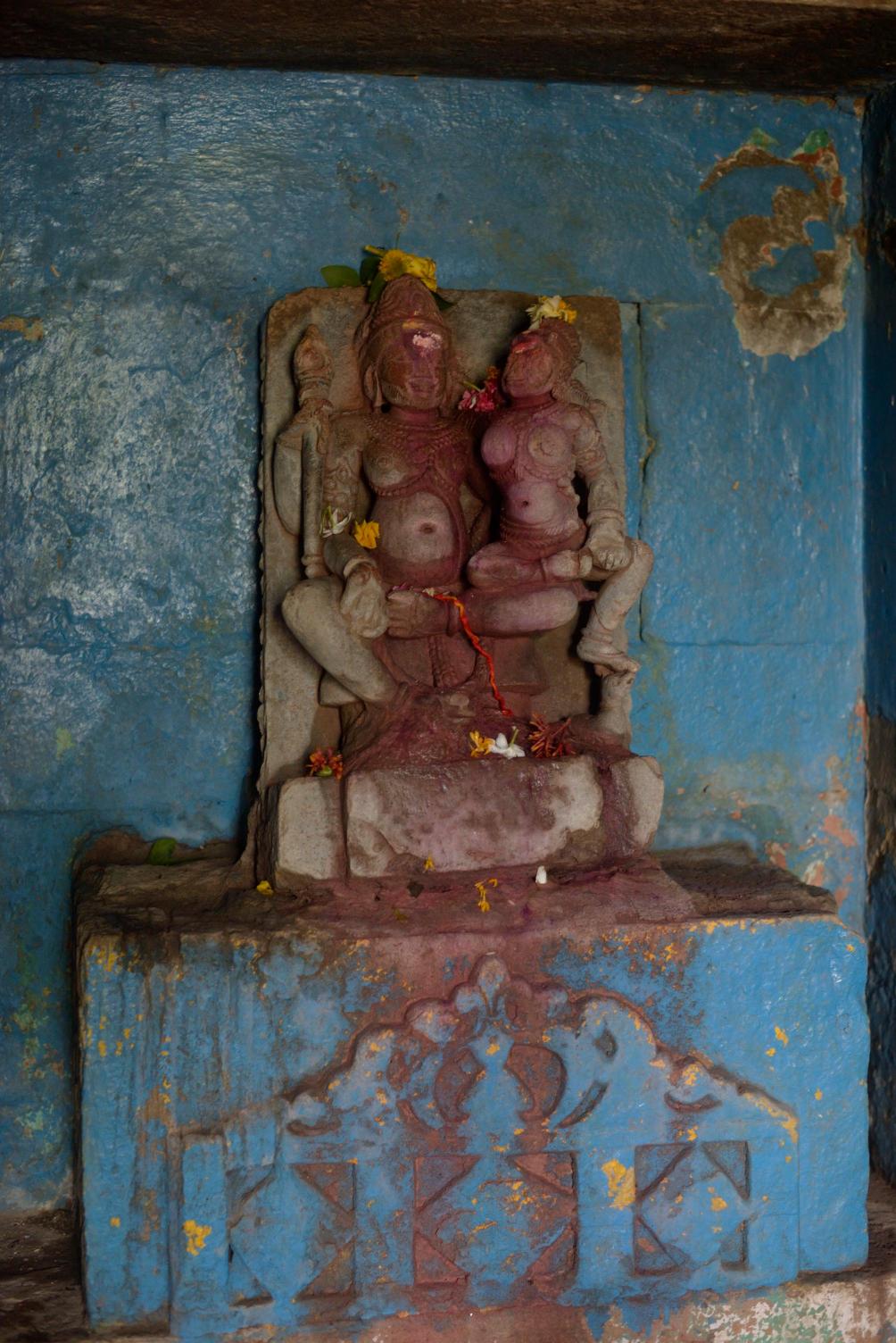 Idol in Neel Kantheshwar Hareshwar temple complex in village Chikhalda, Madhya Pradesh, resurfaces as the waters of Sardar Sarovar Dam recede, Photo by Rohit Jain for Oral History Narmada JPG