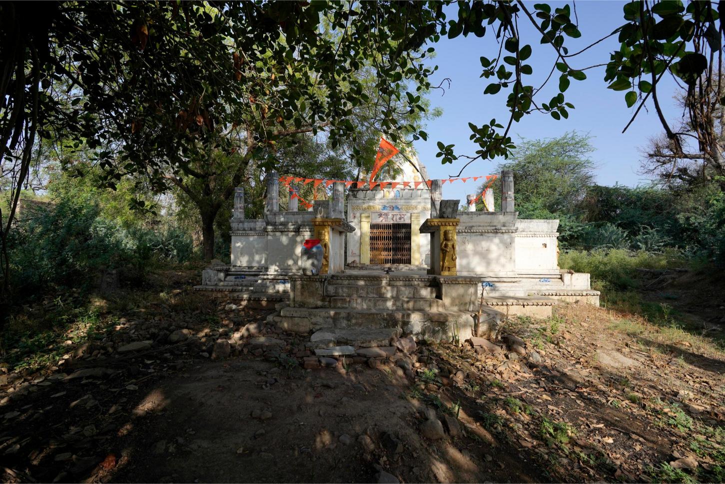 Ram temple in village Gangli in Madhya Pradesh that submerges partially in the Sardar Sarovar Dam waters, Photo credit_ Rohit Jain for Oral History Narmada