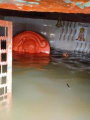 Submerged Hanuman in the Sardar Sarovar Dam waters at village Chikhalda in Madhya Pradesh, Photo credit_ Golu Sen